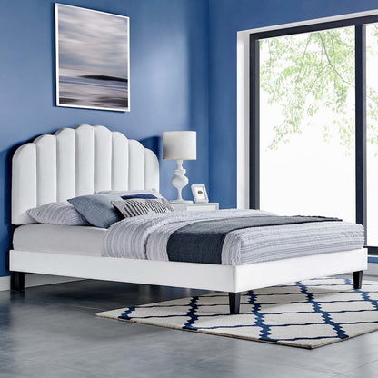 Daisy Performance Velvet Full Platform Bed