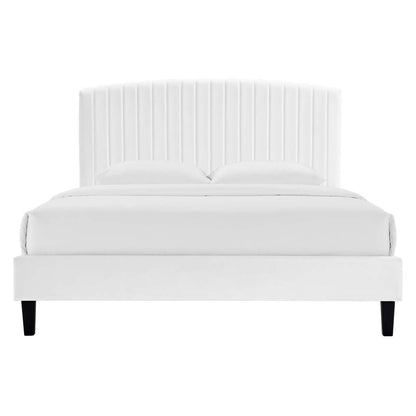 Alessi Performance Velvet Twin Platform Bed