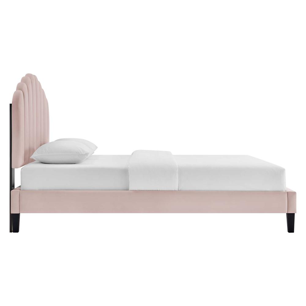 Daisy Performance Velvet Twin Platform Bed