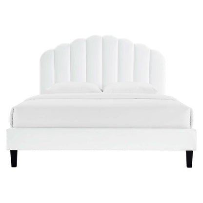Daisy Performance Velvet Twin Platform Bed