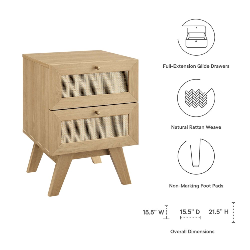 Soma 2-Drawer Nightstand