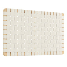 Sparta Weave Wall-Mount Vegan Leather Twin Headboard