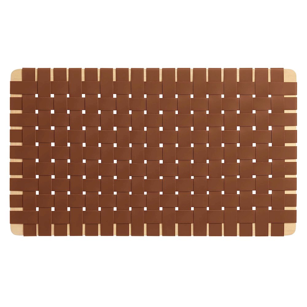 Sparta Weave Wall-Mount Vegan Leather Twin Headboard