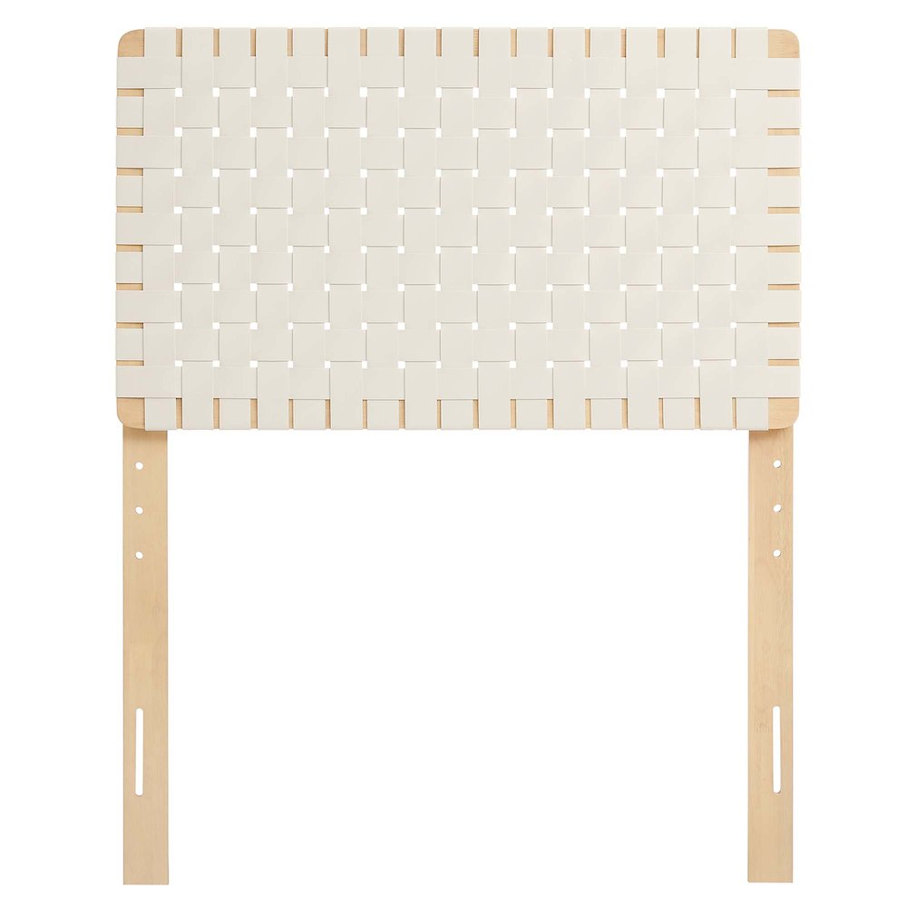 Sparta Weave Vegan Leather Twin Headboard