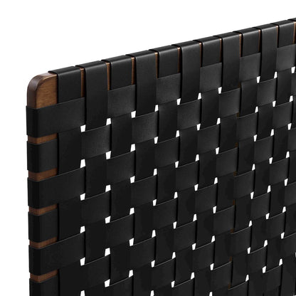 Sparta Weave Vegan Leather Twin Headboard