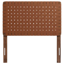 Sparta Weave Vegan Leather Twin Headboard
