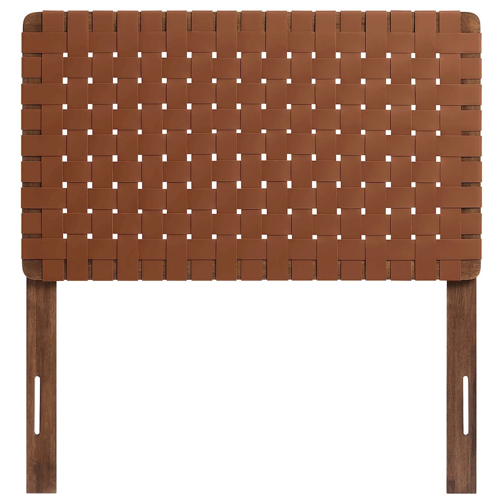 Sparta Weave Vegan Leather Twin Headboard