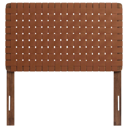 Sparta Weave Vegan Leather Twin Headboard