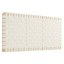 Sparta Weave Vegan Leather Full Headboard