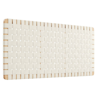 Sparta Weave Vegan Leather Full Headboard