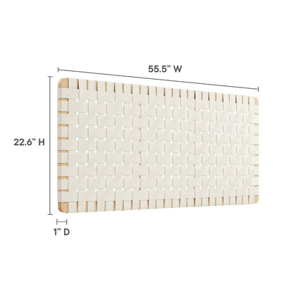 Sparta Weave Vegan Leather Full Headboard