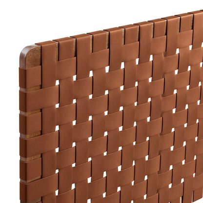 Sparta Weave Vegan Leather Full Headboard