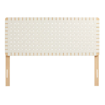 Sparta Weave Vegan Leather Full Headboard