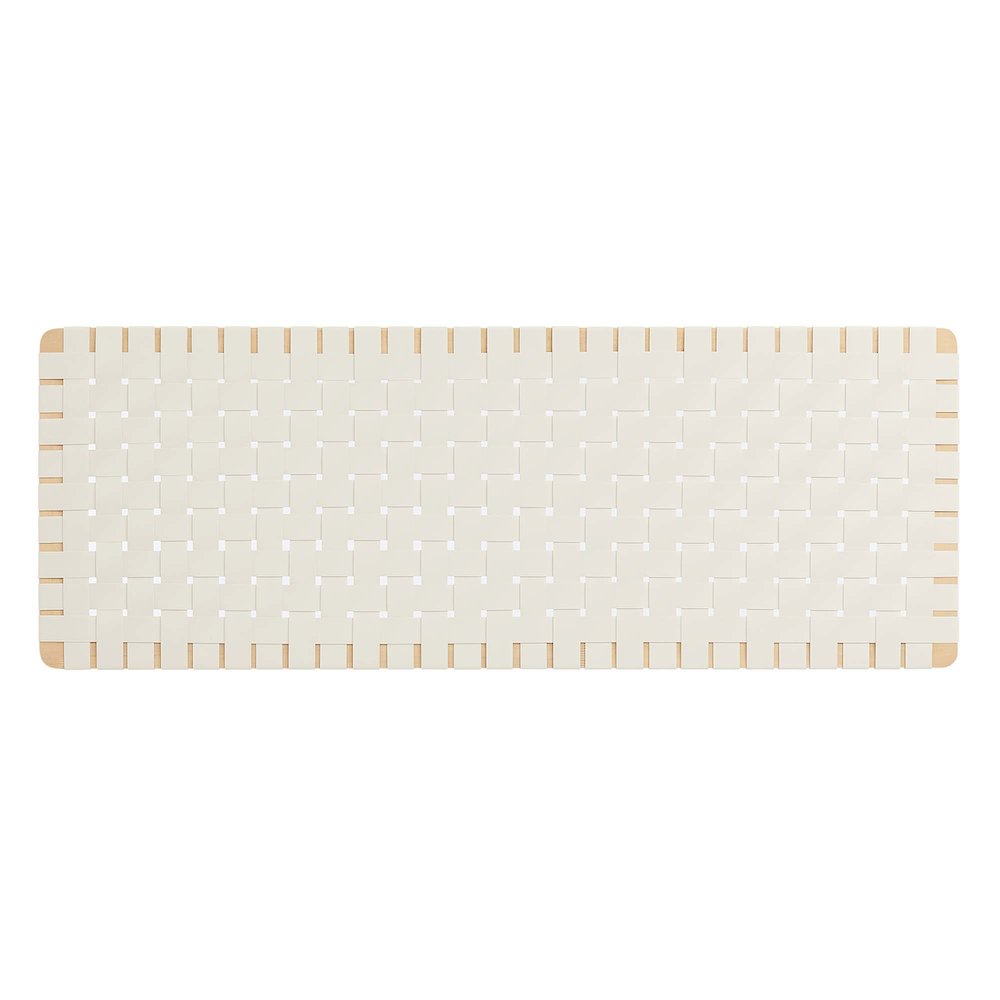 Sparta Weave Wall-Mount Vegan Leather Queen Headboard