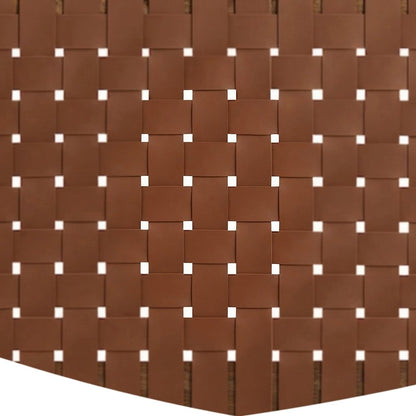 Woven Faux Leather Wall-Mount Upholstered Queen Headboard, Walnut Brown