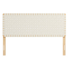Sparta Weave Vegan Leather Queen Headboard