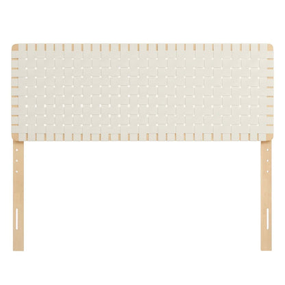 Sparta Weave Vegan Leather Queen Headboard