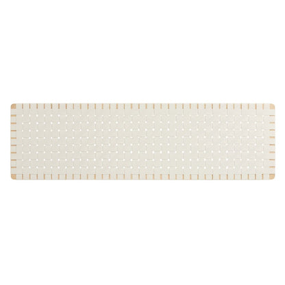 Sparta Weave Wall-Mount Vegan Leather King Headboard