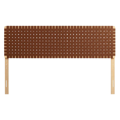 Sparta Weave Vegan Leather King Headboard