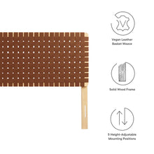 Sparta Weave Vegan Leather King Headboard