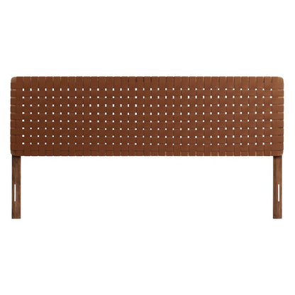 Sparta Weave Vegan Leather King Headboard