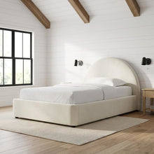 Performance Velvet Platform Bed, Alabaster