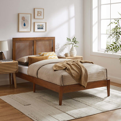 Sirocco Rattan and Wood Twin Platform Bed