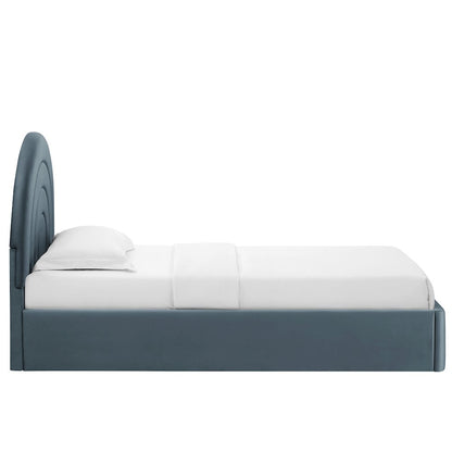 Solana Arched Performance Velvet Twin Platform Bed