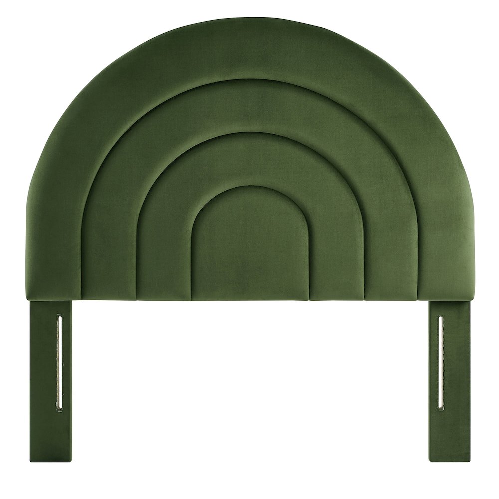 Solana Arched Performance Velvet Twin Headboard
