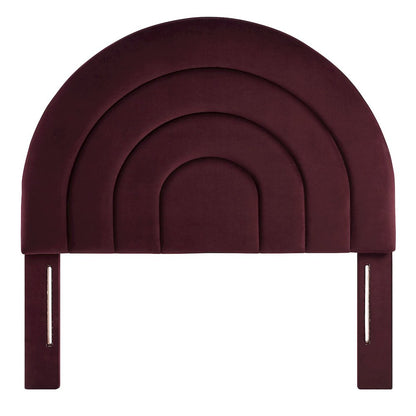 Solana Arched Performance Velvet Twin Headboard