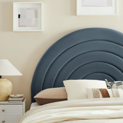 Solana Arched Performance Velvet Full Headboard