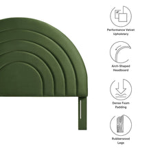 Solana Arched Performance Velvet Full Headboard