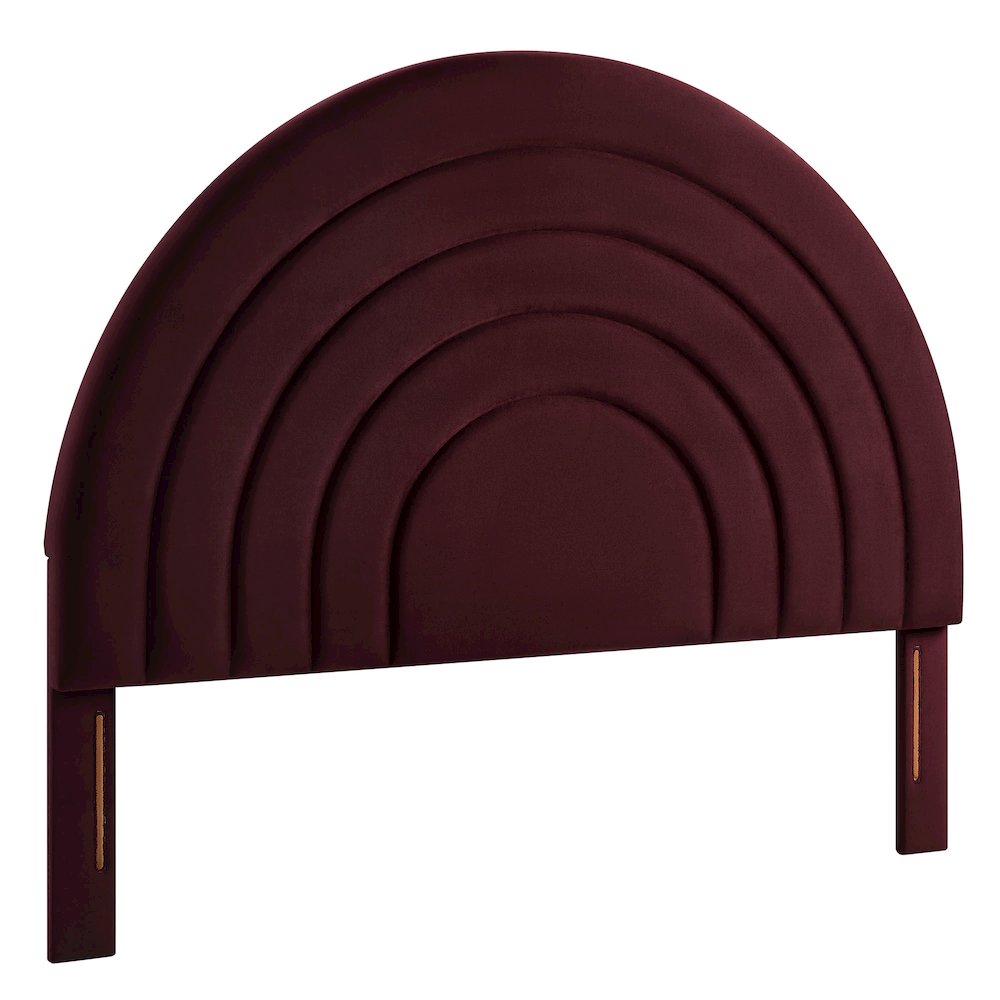 Solana Arched Performance Velvet Full Headboard