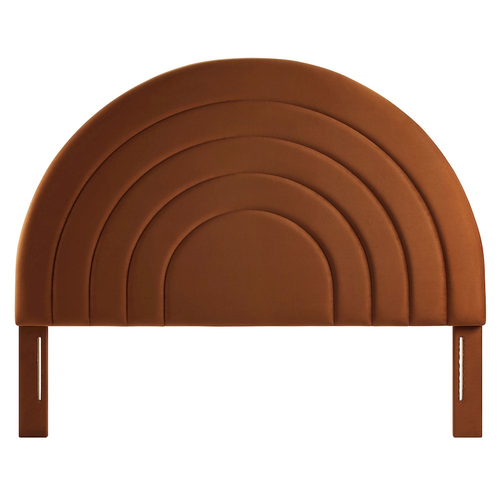 Solana Arched Performance Velvet Full Headboard