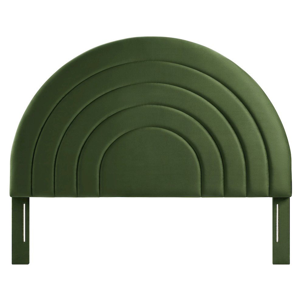 Solana Arched Performance Velvet Queen Headboard