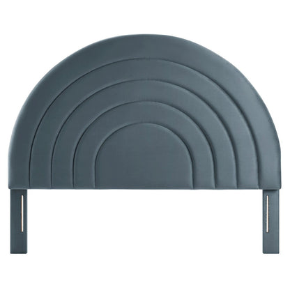 Solana Arched Performance Velvet King Headboard