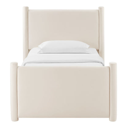 Rael Performance Velvet Twin Platform Bed