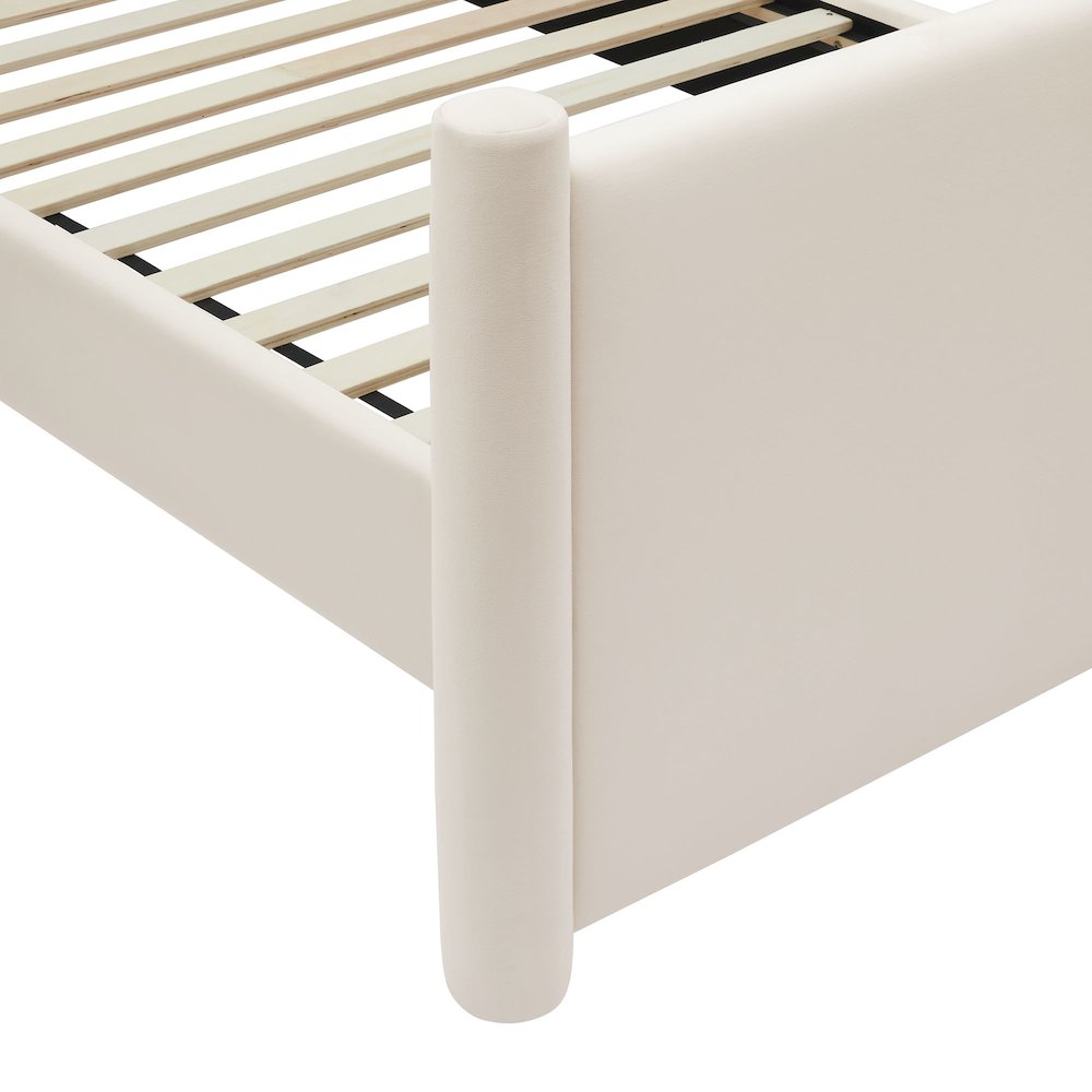 Rael Performance Velvet Twin Platform Bed