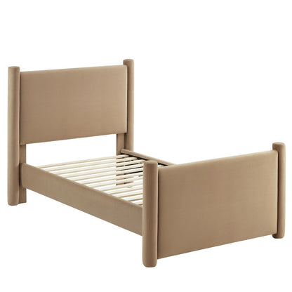 Rael Performance Velvet Twin Platform Bed