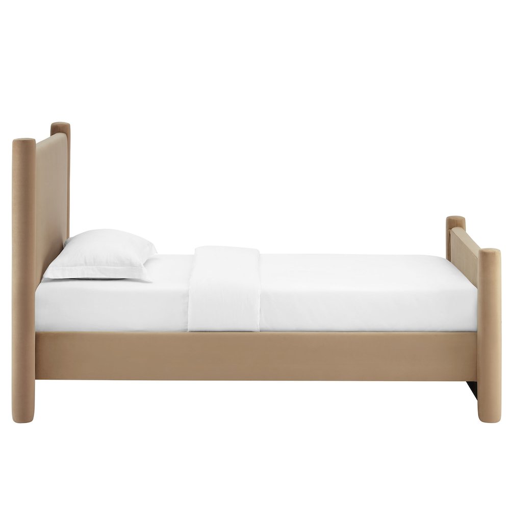 Rael Performance Velvet Twin Platform Bed