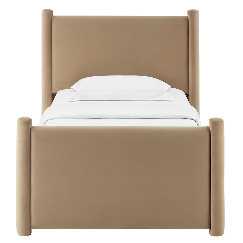 Rael Performance Velvet Twin Platform Bed