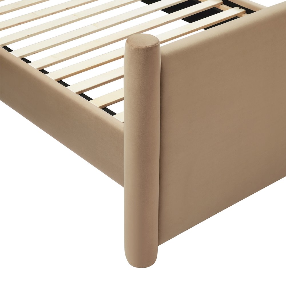 Rael Performance Velvet Twin Platform Bed