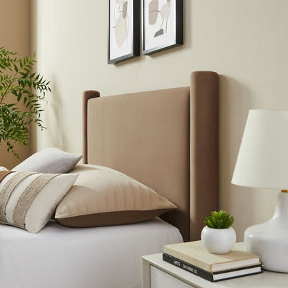 Rael Performance Velvet Twin Platform Bed