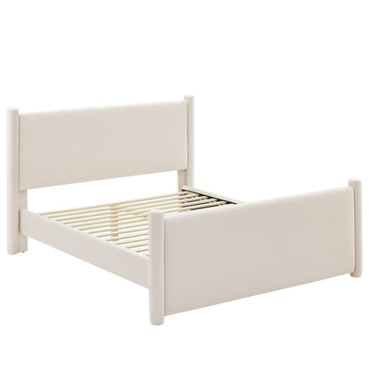 Rael Performance Velvet Full Platform Bed