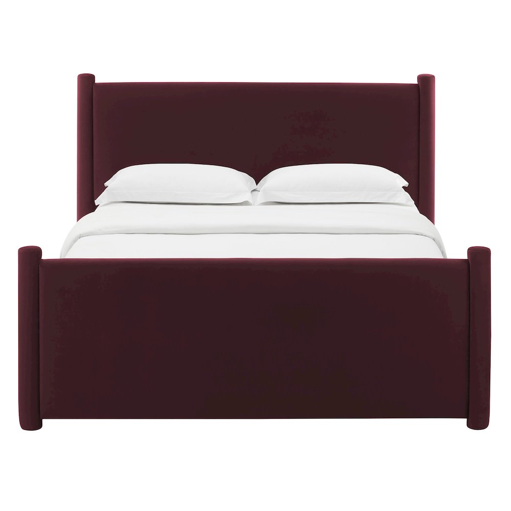 Rael Performance Velvet Full Platform Bed