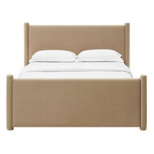 Rael Performance Velvet Full Platform Bed