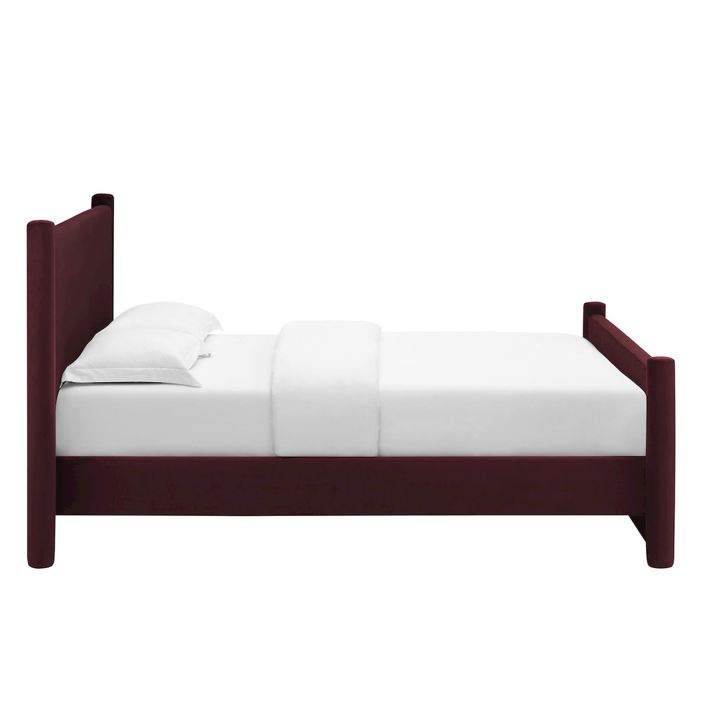 Rael Performance Velvet Queen Platform Bed