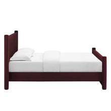 Rael Performance Velvet Queen Platform Bed
