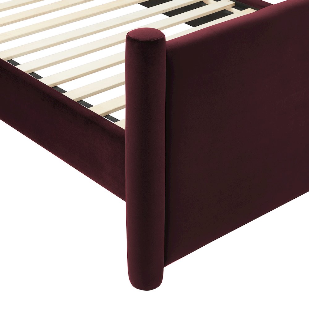 Rael Performance Velvet Queen Platform Bed