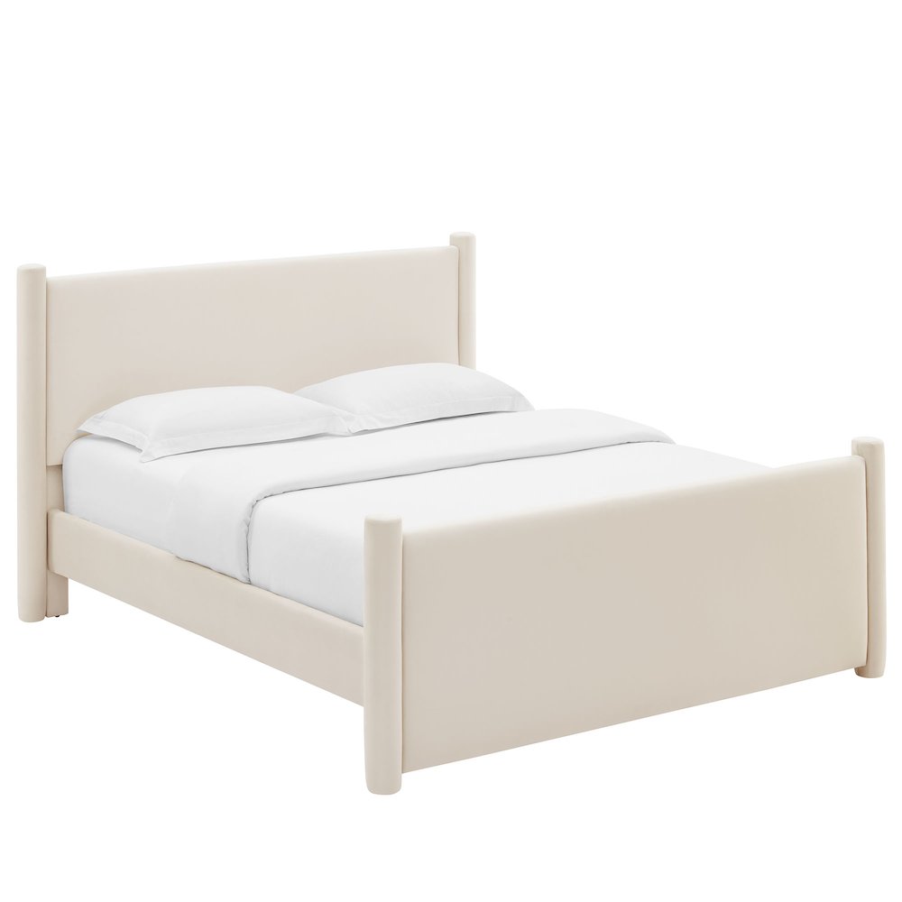 Rael Performance Velvet King Platform Bed